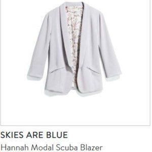Skies are Blue Hannah Modal Scuba Blazer - Grey - XS